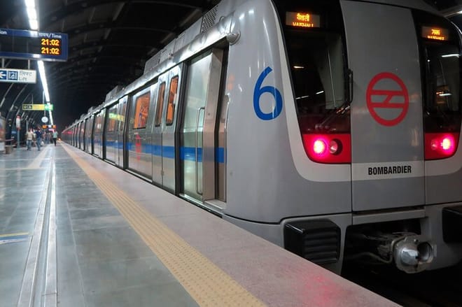 Metro Train in Delhi