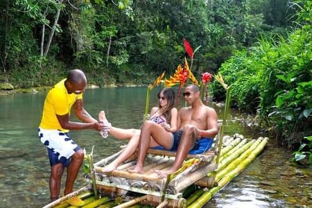 Grate River Rafting with Limestone Massage, Jet Ski and Parasailing combo tour