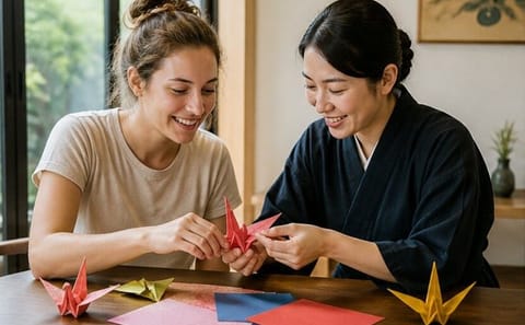 Origami Class in Kyoto with English-Speaking Instructor