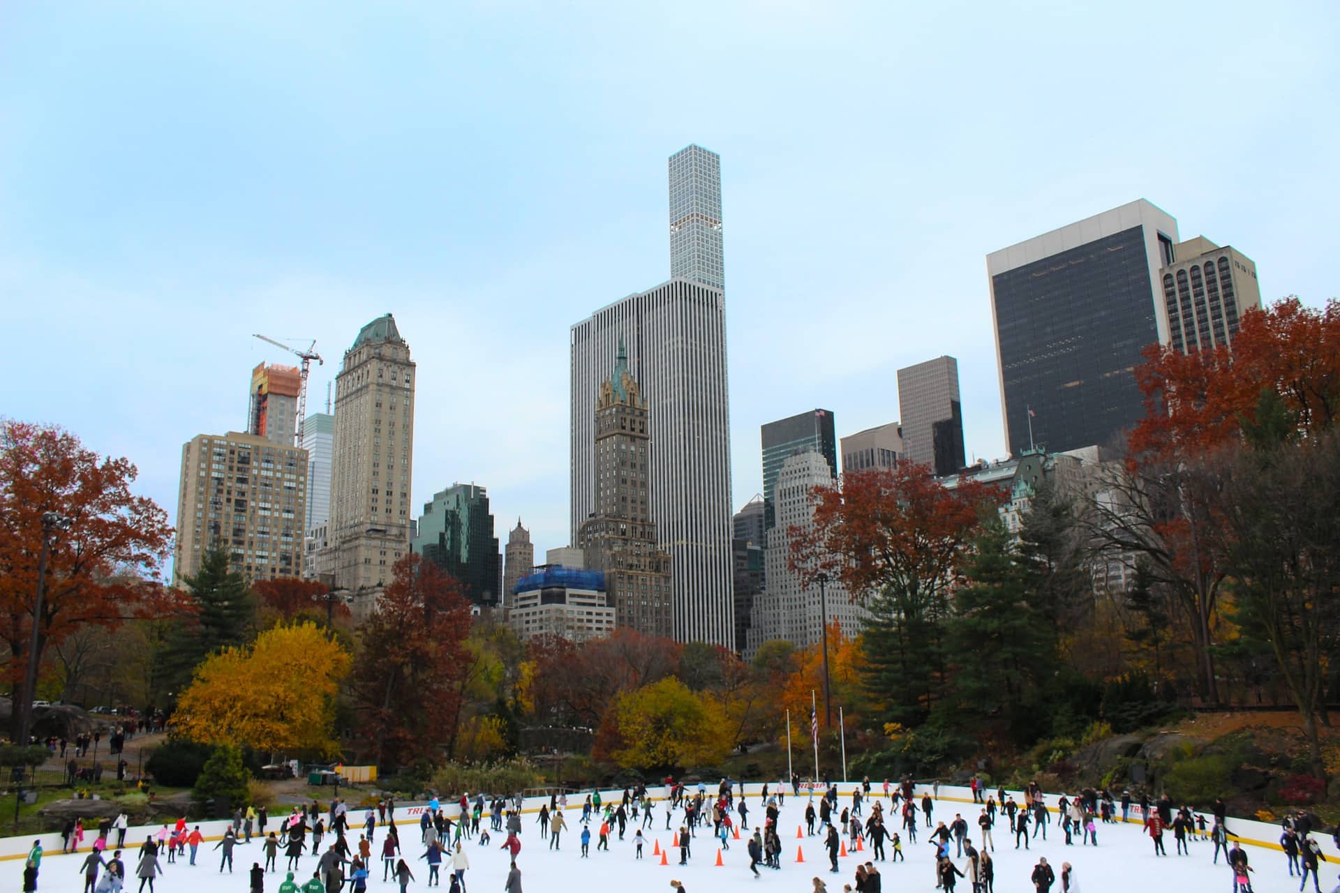 NYC: connect Central Park Ice Skating in Wollman Rink