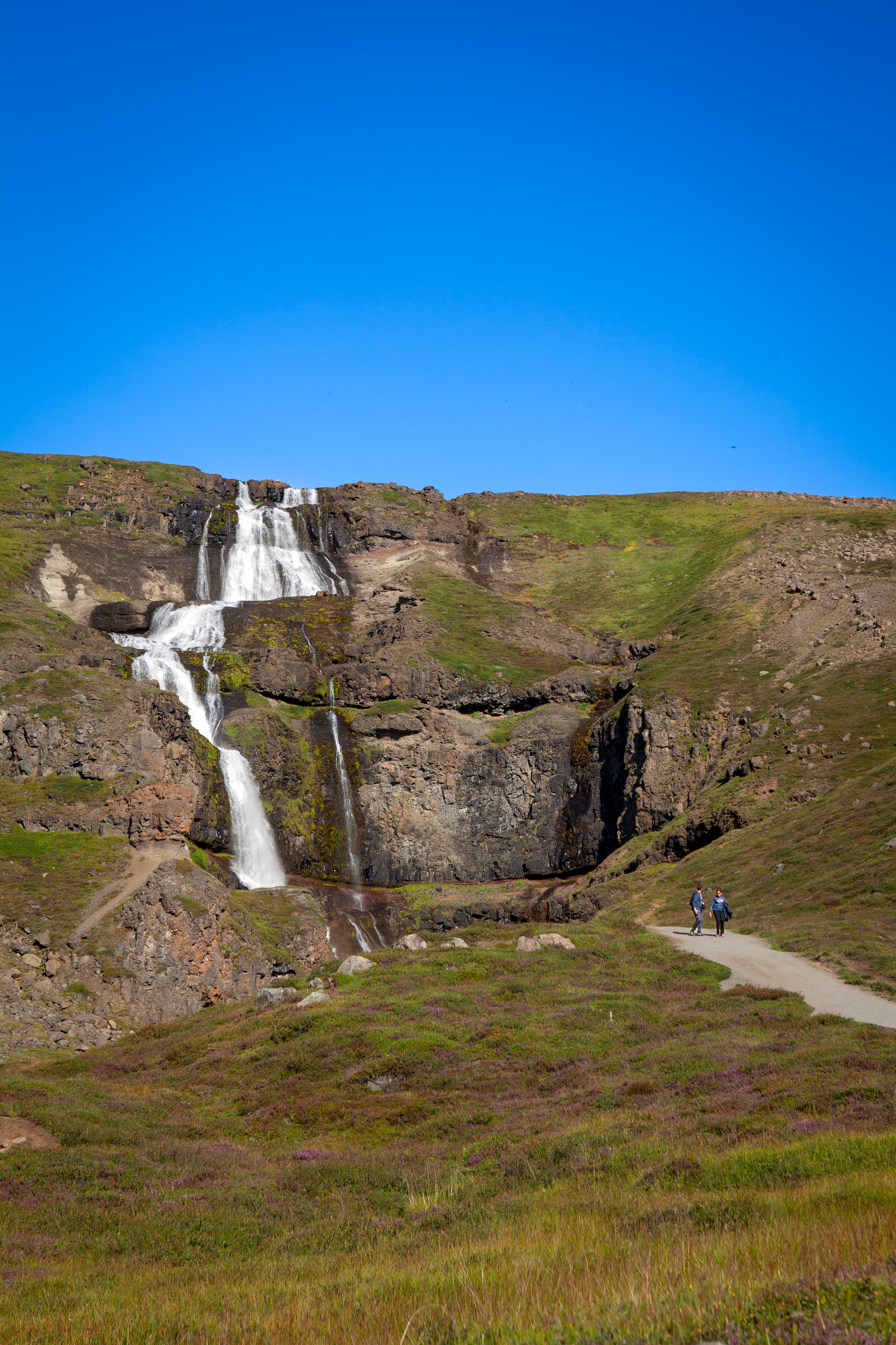 Rjúkandi Waterfall in Jökuldalur Valley. Our first stop on this exciting day tour in East Icelandd.