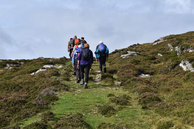 Hill walking the Connemara hills or mountain ranges. Galway. Guided. Half or Full day 3