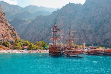 Butterfly Valley Boat tour with Lunch and Transfer from Fethiye