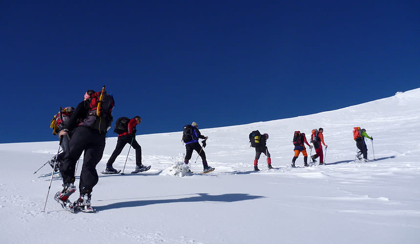 Snowshoe Hike in Madrid