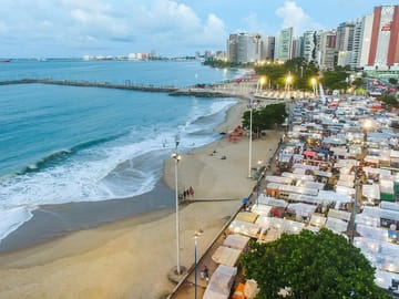 Fortaleza City Highlights Bus Tour with Beach Visit