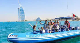 Dubai : Sea Adventures: Choice Between Dubai Marina Yacht Tour Or Speed Boat Thrills