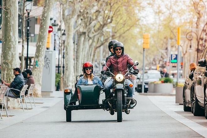 Half Day Barcelona Tour on Sidecar Motorcycle