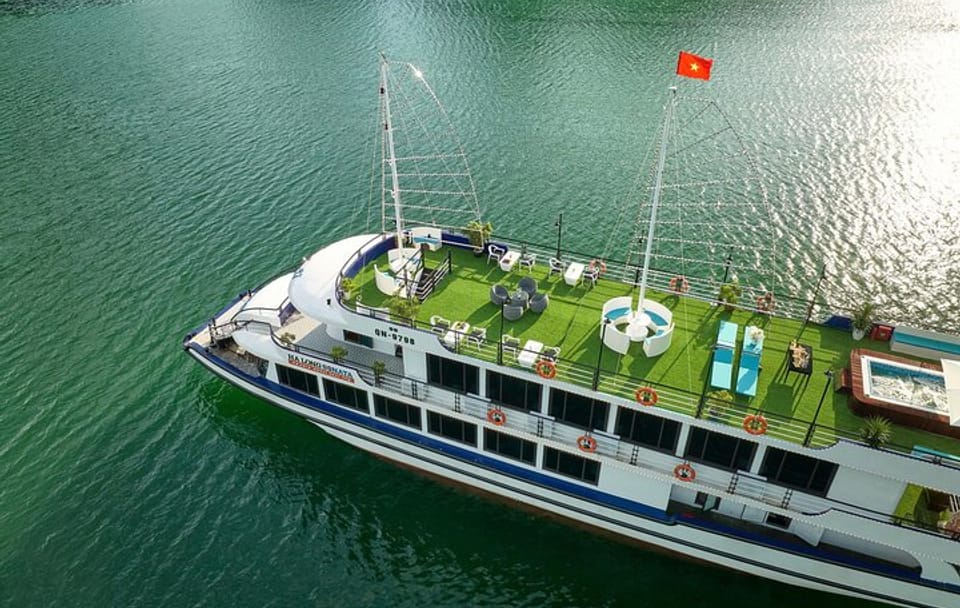 Halong Bay Day Tour By 5-Star Cruise, Buffet, Caves, Mini Pool