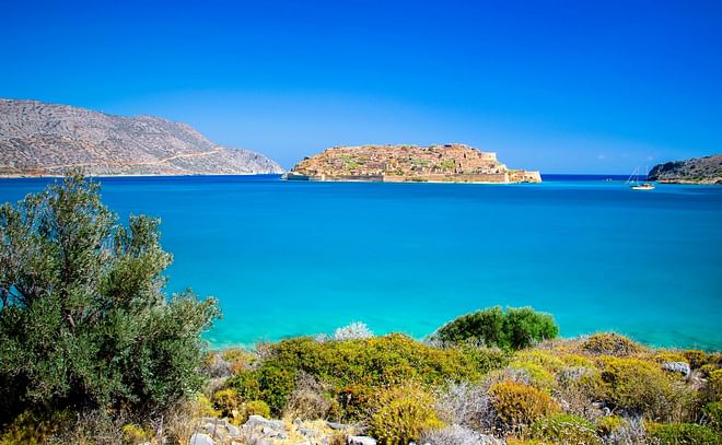 Island of spinaloga, Crete, Greece