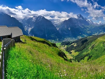 Explore Grindelwald: Village Life, Churches & Mountain Viewpoints