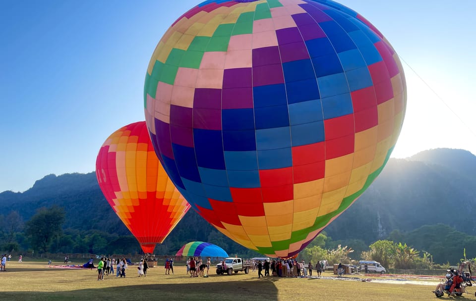 Hot Air Balloon and Paramotor Adventure in Vang Vieng