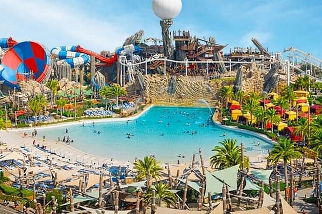 Abu Dhabi - YAS Water World Or Warner Bros Theme Park From Dubai 