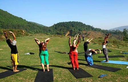 Yoga Experience Day Trip with Private Transfer From Kathmandu