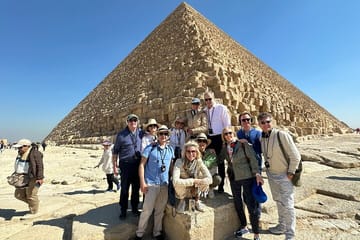 Private Tour of Giza Pyramids and Grand Egyptian Museum from Alexandria