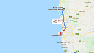 Colombo Airport (CMB) to Kollupitiya City Private Transfer