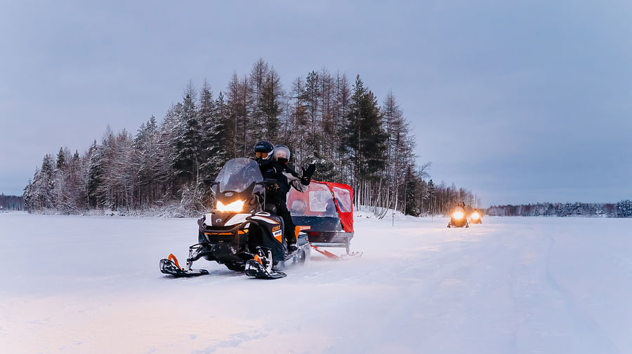 snowmobile safari, tour, Pure Lapland, Rovaniemi Lapland