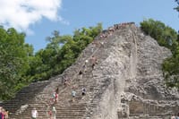 Climb the highest pyramid in the Yucatan Peninsula