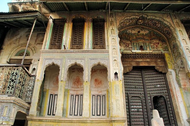 Out Side part of Old Haveli in Mandawa Town.