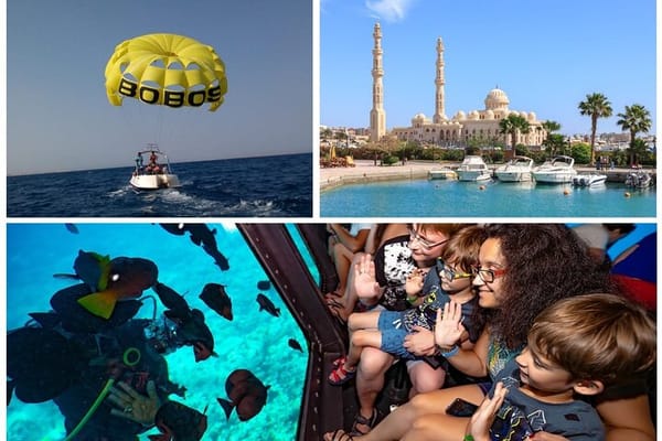 Private City Tour & Magic Catamaran Snorkeling & Parasailing Adrenaline-Hurghada