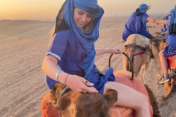 Camel Ride and Sunset Experience in Agafay Desert from Marrakech