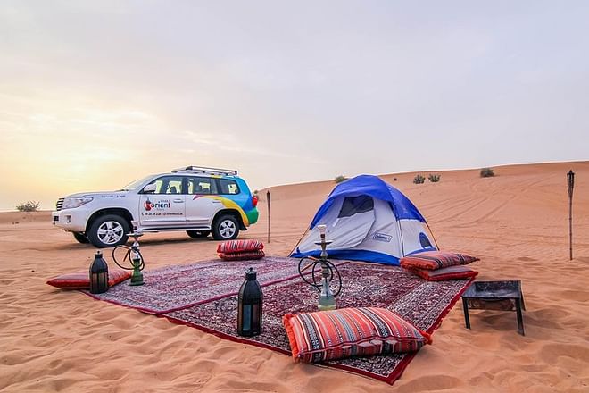 Overnight Dubai Desert Safari in igloo tent with Private 4WD