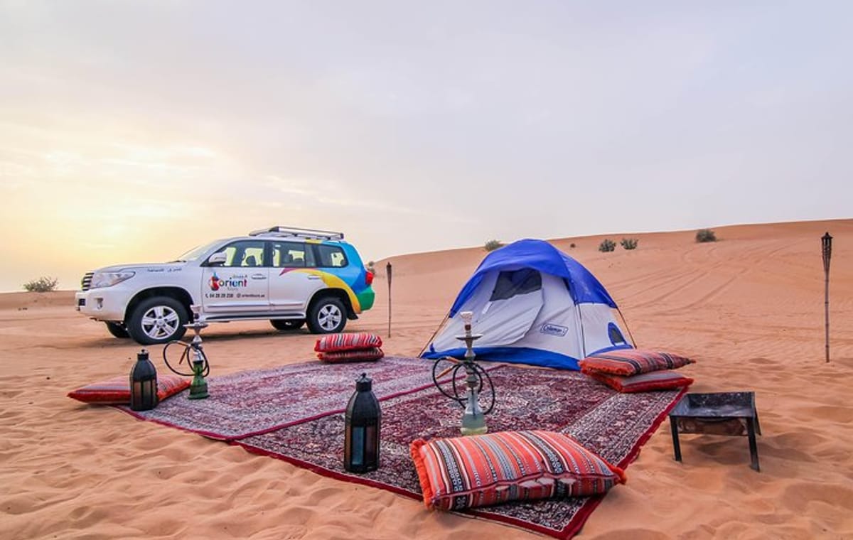 Overnight Dubai Desert Safari in igloo tent with Private 4WD