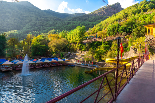 Alanya: Cabrio Bus Safari, Dim Cave w/Lunch at Dimcay River
