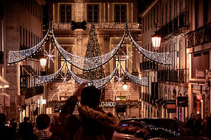 Christmas Lights Creative Photography in Lisbon