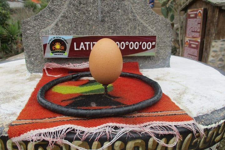 Balancing an egg at the equator