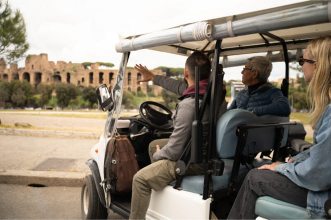 Family Golf Cart Tour of Rome