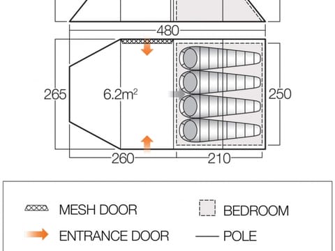 Tent - Four Person XXL - Rental, photo 2