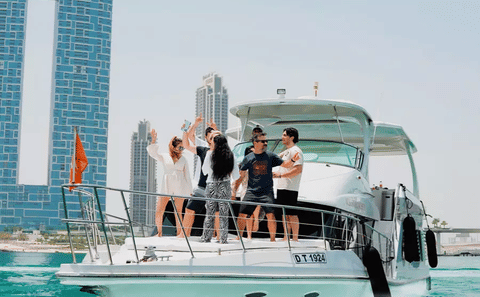 Dubai Marina Yacht or Speed Boat Tour at Marina Walk