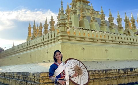Laos Traditional Costume Experience in Vientiane