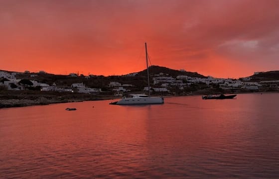 From Mykonos: Small Group Delos and Rhenia Catamaran Tour