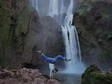 Embark on a Scenic Hike to Ouzoud Falls on a Day Trip from Marrakech.