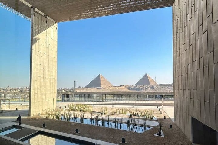 Pyramids from grand Egyptian museum