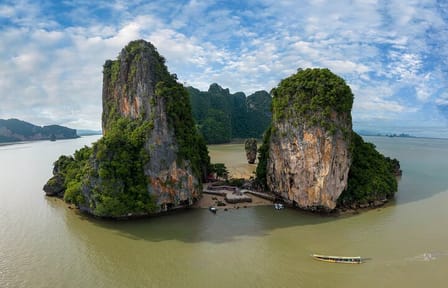 James Bond Twilight Sea Canoe and Glowing Plankton from Phuket