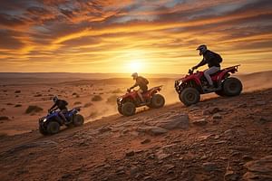 Marrakech Agafay quad bike camel ride with diner music fier show 