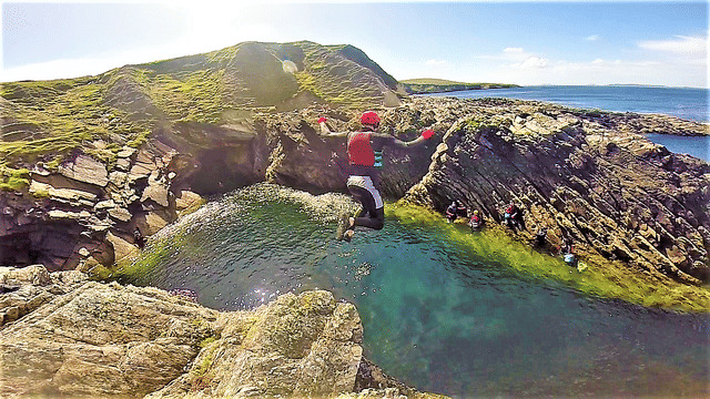 Coasteering in Connemara. Galway. Guided.