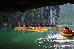 Full-Day Halong Bay Islands and Cave Tour Transfer 2 Ways by Newest Expressway