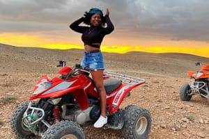 From Marrakech: Quad Bike and Dinner Show in Agafay Desert