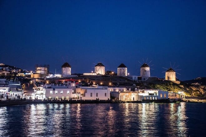 Mykonos by night