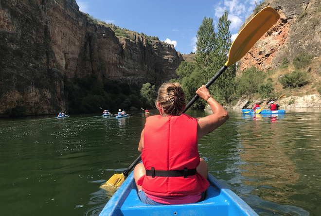 Kayaking in River Duraton Segovia 7