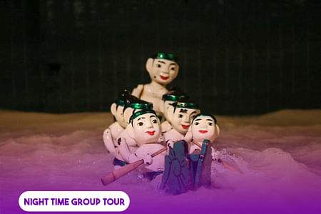 Authentic Vietnamese Dinner and Captivating Water Puppet Show Experience