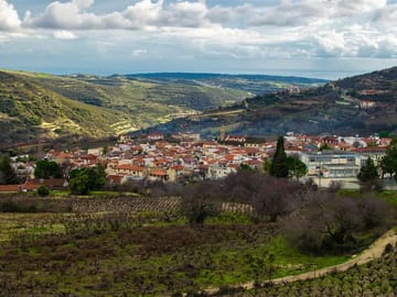 Drive through rural villages and explore the Troodos mountains