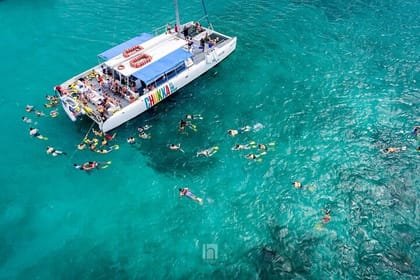 Sunset Catamaran cruise, Snorkeling and Rick’s Cafe from Mobay