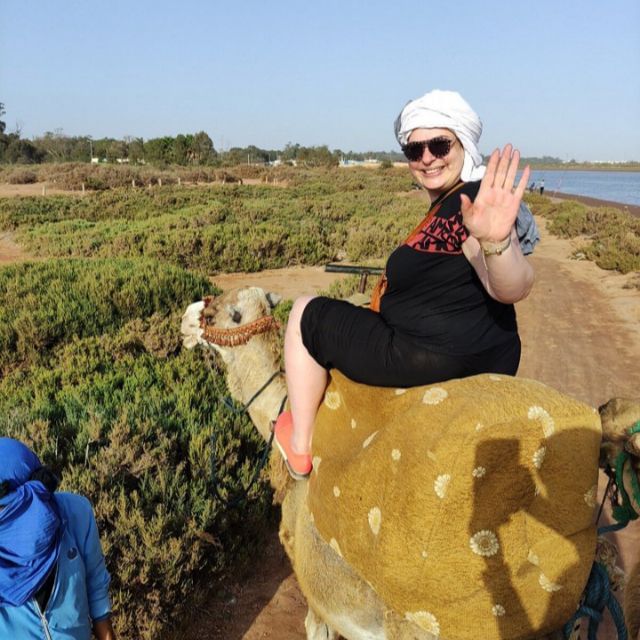 Agadir/Taghazout: Camel Ride along Flamingo River with Tea