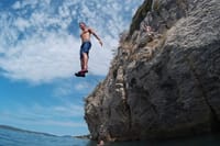 Cliff jumping in Split