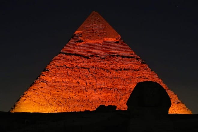 Cairo Pyramids night show