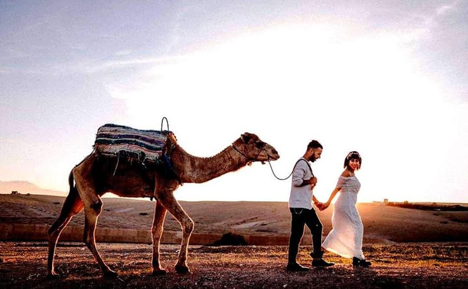 Camel Ride and Dinner Experience in Agafay Desert, Marrakech
